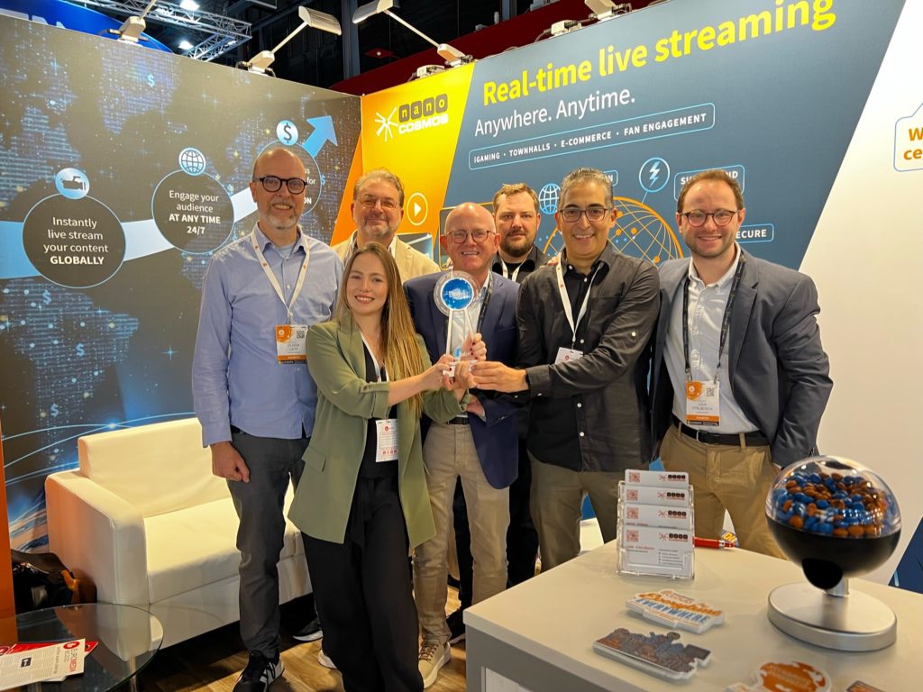 nanocosmos at IBC 2023, with the BaM Award