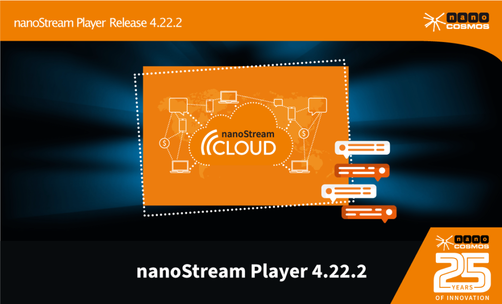 Header nanoStream Player Release 4.22.2